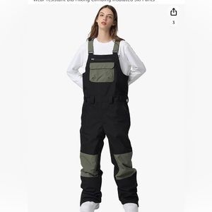 NWT Searipe unisex snow bib overalls ski pants